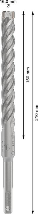 Produktbild Bosch Zubehör PRO SDS plus-5X Hammerbohrer, 16 x 150 x 210 mm (16 Millimeter)