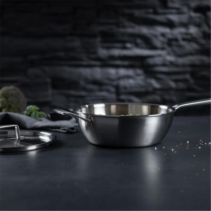 Image du produit Kuhn Rikon CULINARY FIVEPLY Sauteuse sans revêtement Ø 24 cm (24 cm, Poêle à frire, Aluminium)