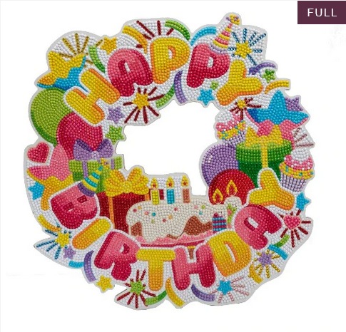 Immagine prodotto Craft Buddy Ghirlanda artistica di cristallo - Compleanno 30 cm (Inglese)