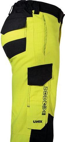 Actual product image Uvex suXXeed multifunction work trousers yellow, warning yellow 42 (42)