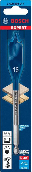 Produktbild Bosch Professional Zubehör EXPERT Self Cut Speed Flachfräsbohrer, 18 x 152 mm (18 Millimeter)
