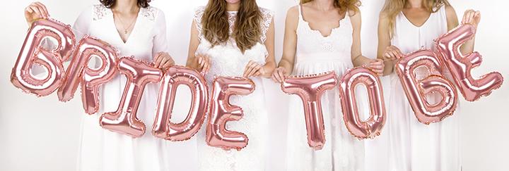Image du produit Partydeco Foil Balloon Bride to be, 340x35cm, rose gold (1 pkt / 1 pc.) (1 x)