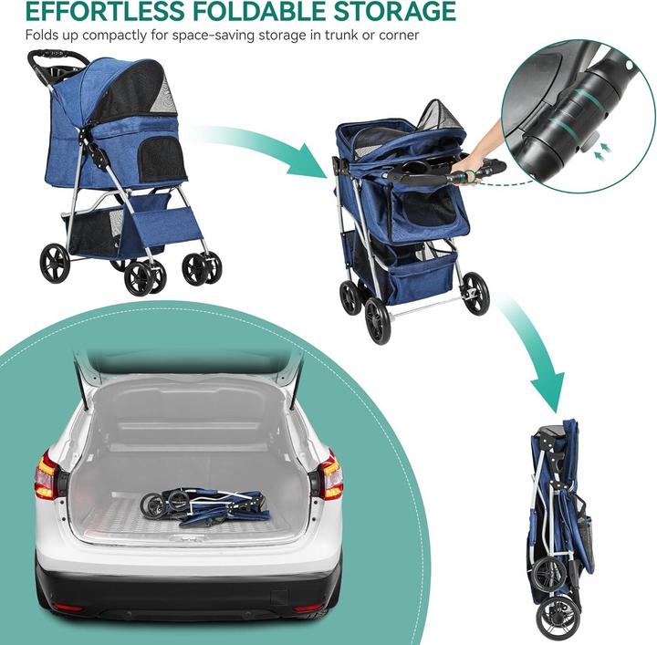 Produktbild Yitahome Hundewagen Buggy (Hund, Katze, Faltbar)