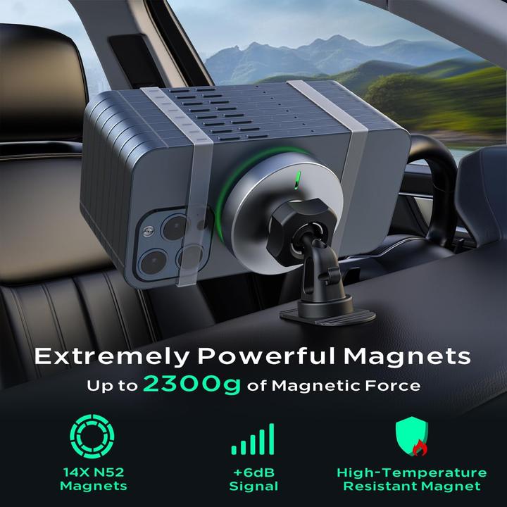 Image du produit Hinyx Magnetische Auto-Handyhalterung mit Ladefunktion