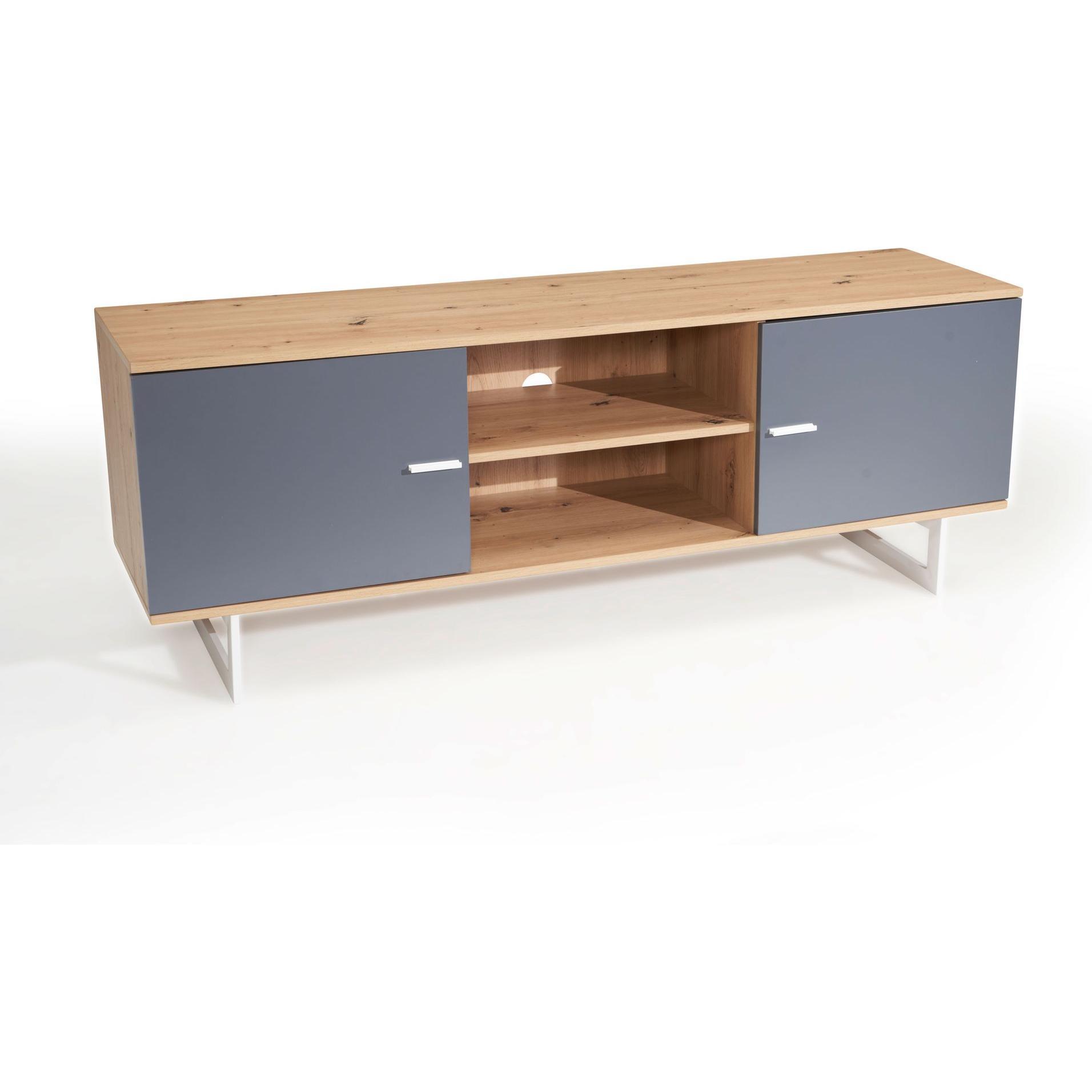 Wohnling, TV Möbel, Eiche-Dekor (150 x 40 x 55 cm)