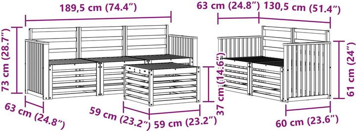 Produktbild vidaXL Outdoor-Sofa