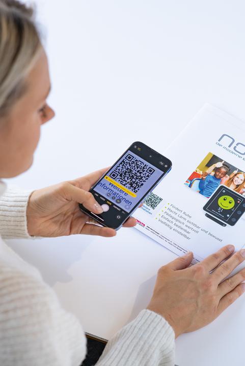 Actual product image HERMA QR code labels A4