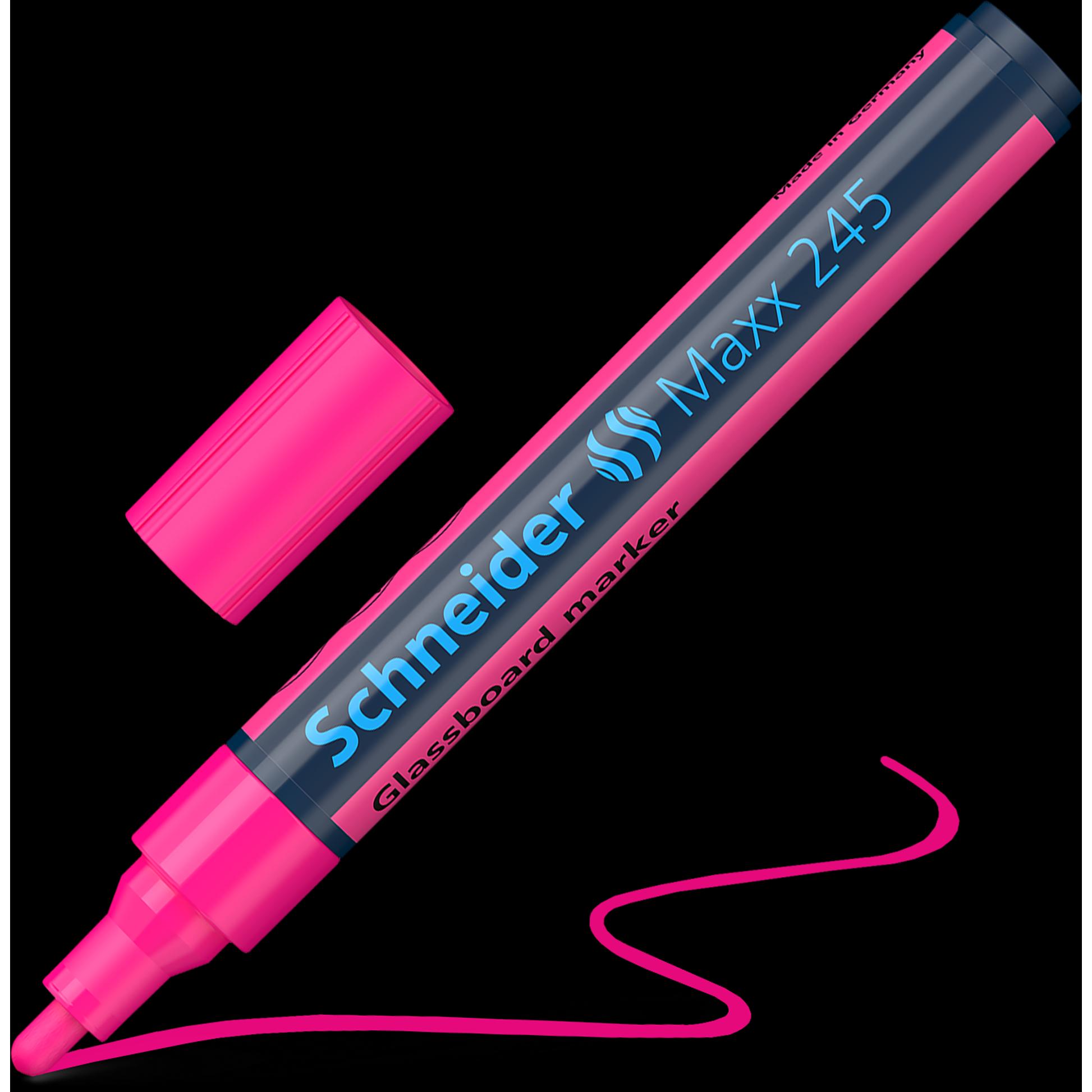 Thumbnail - Schneider, Marker, Glasboard-Marker MAXX 245 pink Strichstärke: 2 – 3 mm (Pink, 1 mm, 1 x)