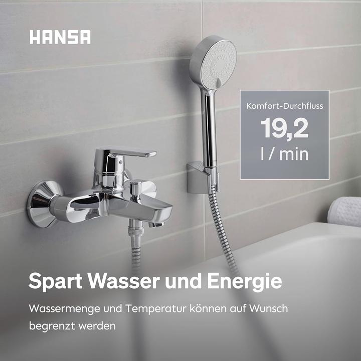 Produktbild Hansa Armaturen GmbH Wannen-Hebelmischer Hansapolo neu Wandmontage verchromt