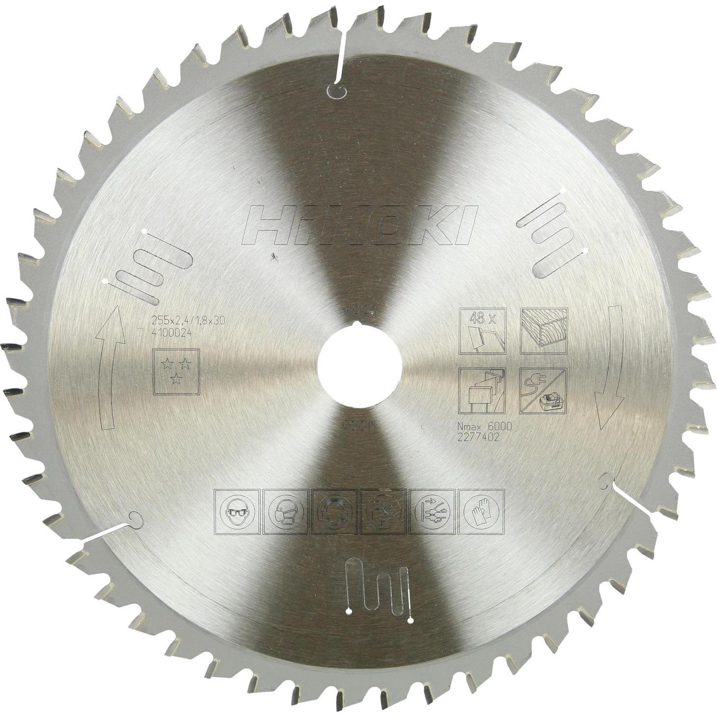 Hitachi, Sägeblatt, Medžio pjovimo diskas HiKOKI 255x30mm 48T