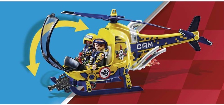 Produktbild Playmobil Air Stuntshow Filmcrew-Helikopter (70833, Playmobil Stuntshow)