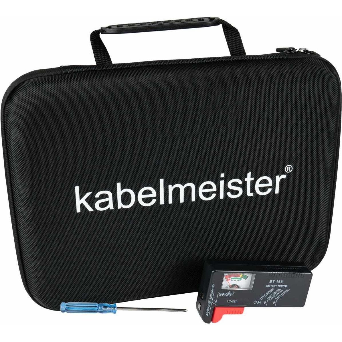 Kabelmeister Valigetta per batterie/ batterie ricaricabili, inclusa la prova, Accessori pile + batterie