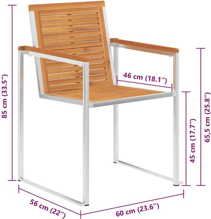 Actual product image vidaXL Garden chair