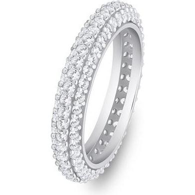 Brilio, Ring, Silver - Sparkling silver ring with clear zircons RI093W - Circuit: 56 mm, (56)