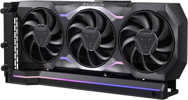 Actual product image Phanteks Premium Vertical GPU Bracket + PCIe 4.0 x 16 Riser Cable, DRGB - 220 mm, black