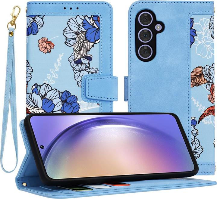 Techsuit - FlipCraft - Samsung Galaxy A54 - Vibrant Blue (Samsung Galaxy F54)