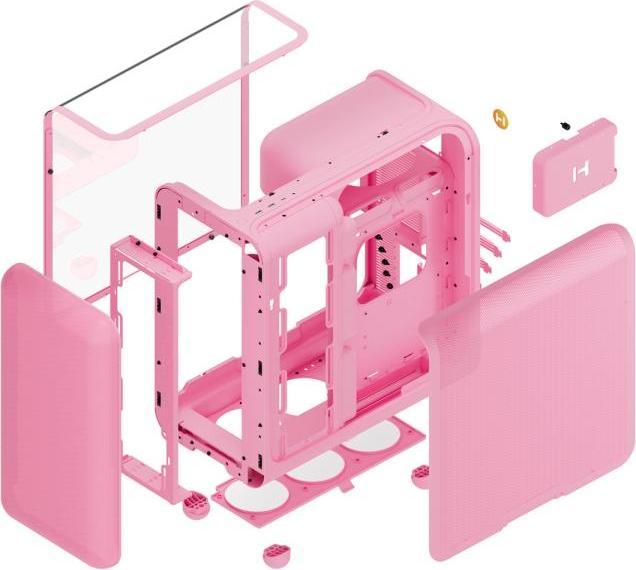 Produktbild Hyte X50 Mid Tower Case Strawberry Milk (ATX)