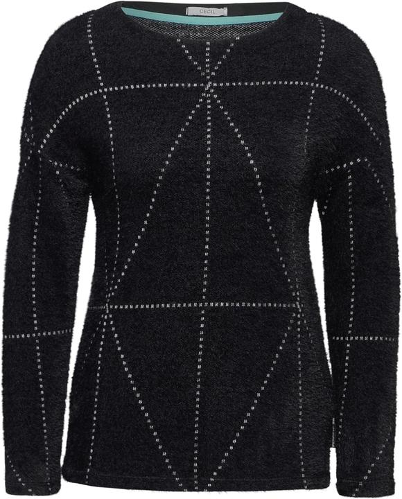 Cecil Maglietta Jacquard in Filato Piumato Grande (M)