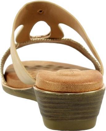 Actual product image Lunar Womens/Ladies Porto Wedge Heel Sandals (37)