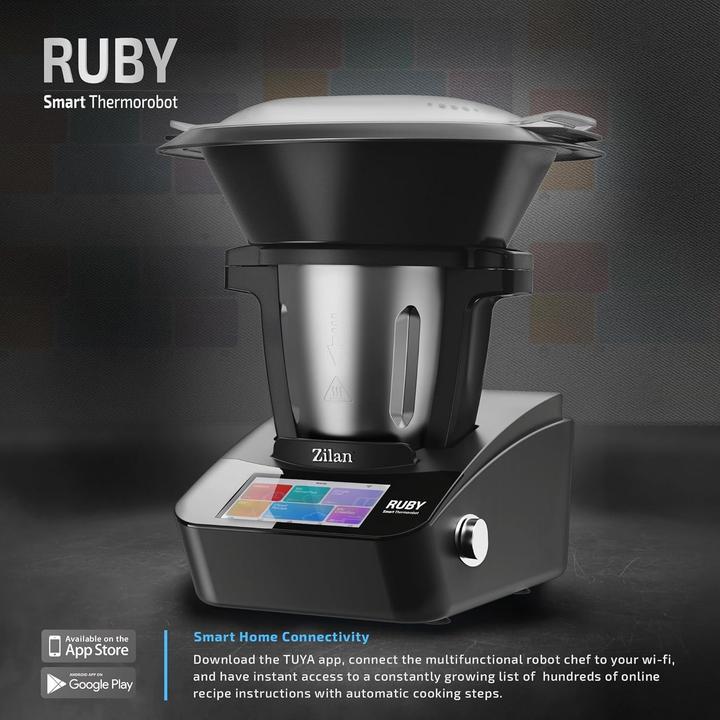 Actual product image Zilan Multifunktionelle Küchenmaschine mit WLAN, Touchscreen, Waage und App-Steuerung (1000 W, 3 l)