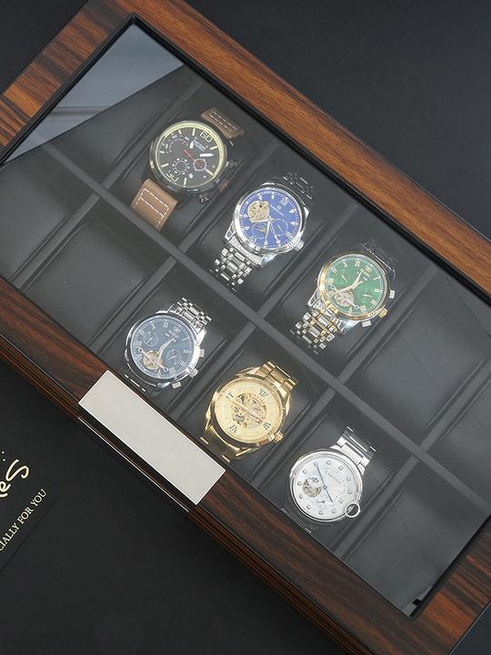 Actual product image Rothenschild Watch box RS-2377-12EB for 12 watches ebony