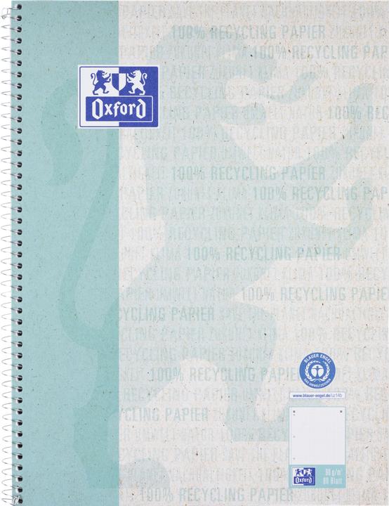 Actual product image Oxford Recycling college notebook, A4+ (A4+, Dotted, Soft cover)