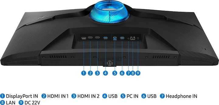 Actual product image Samsung Odyssey G7 - G70B (3840 x 2160 Pixels, 32")
