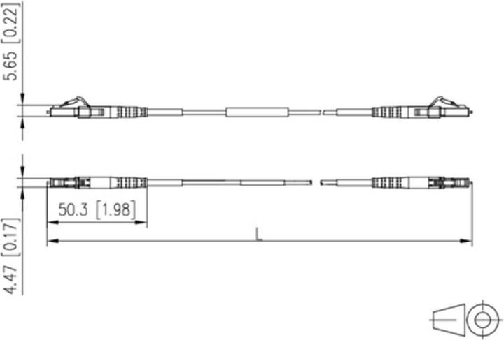 Produktbild Metz Connect OpDAT PK LC APC/LC APC OS2 WS 3 m (3 m)