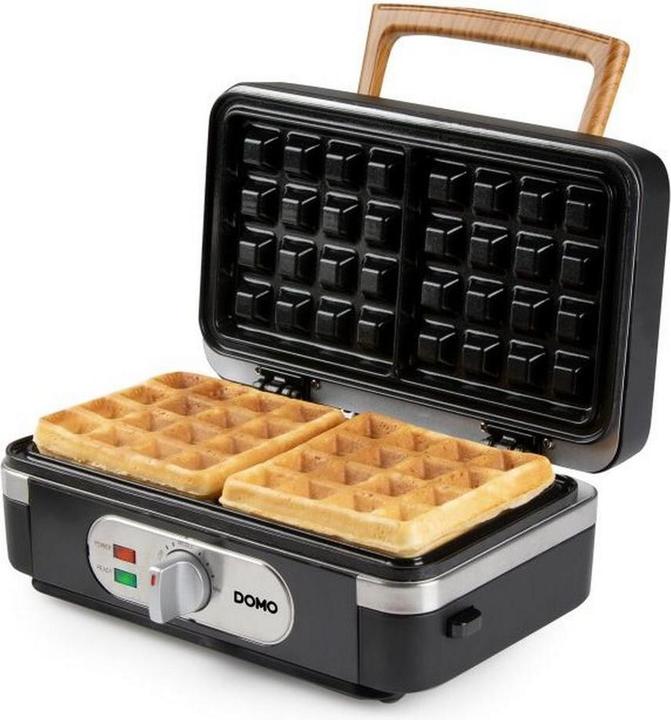 Actual product image Domo SANDWICH-WAFFEL-GRILL 3-IN-1 INKY BLACK Sandwichmaker Schwarz