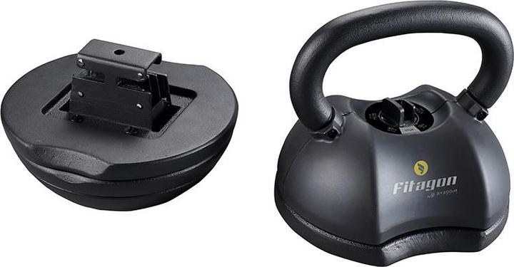 Immagine prodotto Fitagon verstellbare Kettlebell (Schwarz, 18kg) (1 x 4,5 kg - 18,1 kg)
