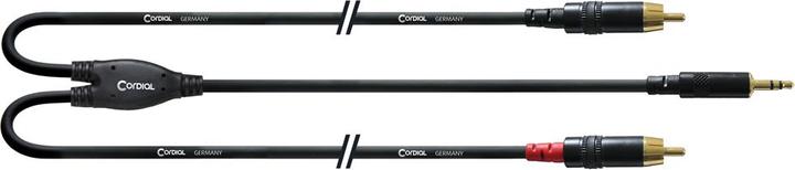 Immagine prodotto Cordial CFY WCC-LONG - Cavo di collegamento stereo 3.5mm -> 2x Cinch (0.90 m, Connettore da 3,5 mm (AUX), Cinch)