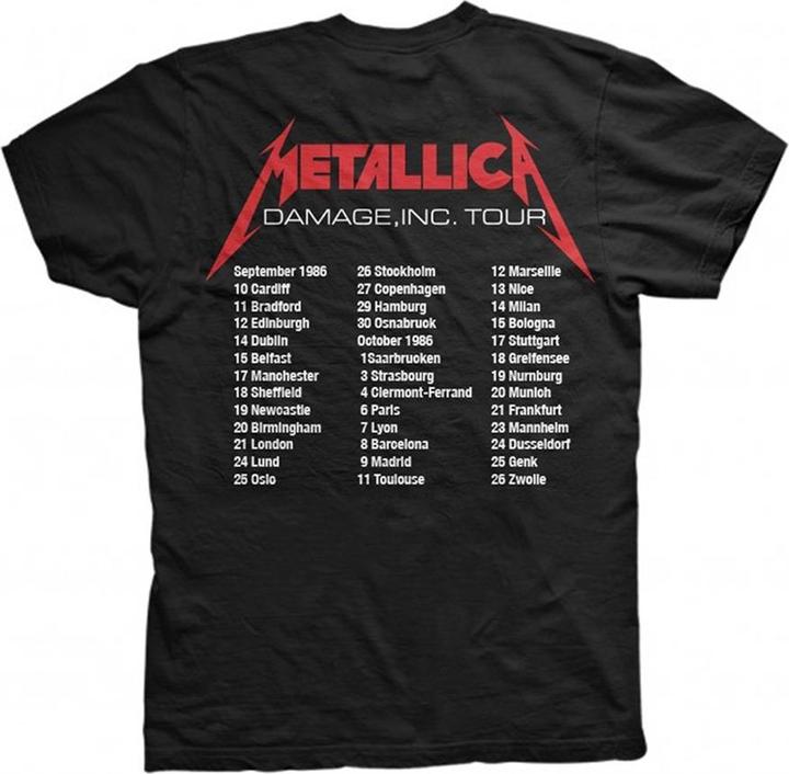 Actual product image Metallica Mop European Tour 86 (M)