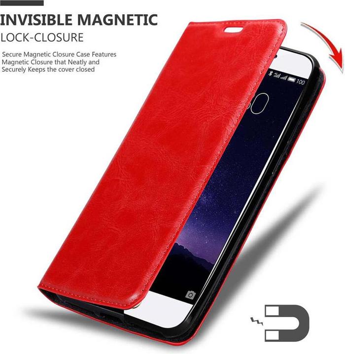 Actual product image Cadorabo Book Invisible Magnet Cover (Meizu MX6)