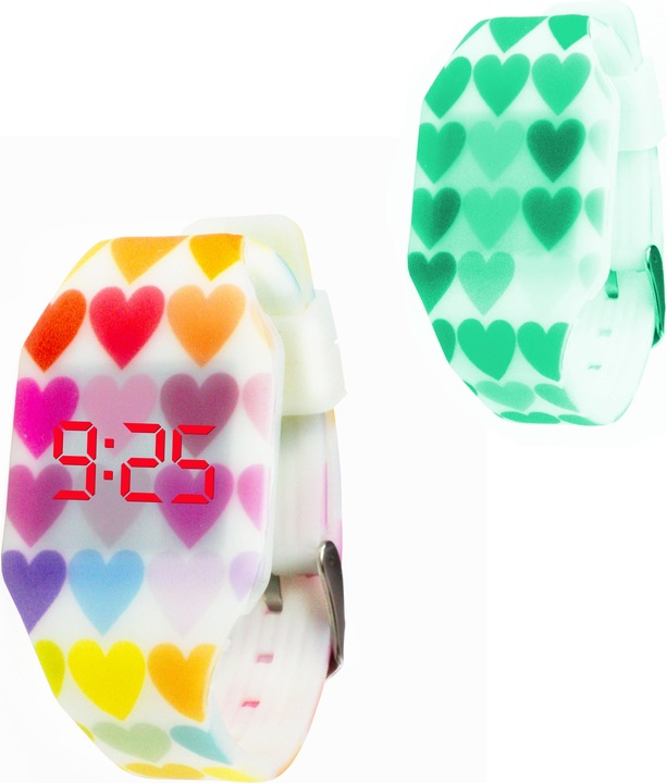 Image du produit Kiddus Montre LED numérique Hearts Multi (Montre numérique, 32 mm)