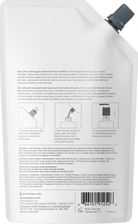 Immagine prodotto Dermalogica Detergenti - Ricarica di gel detergente speciale (Salviette detergenti per il viso, 500 ml)
