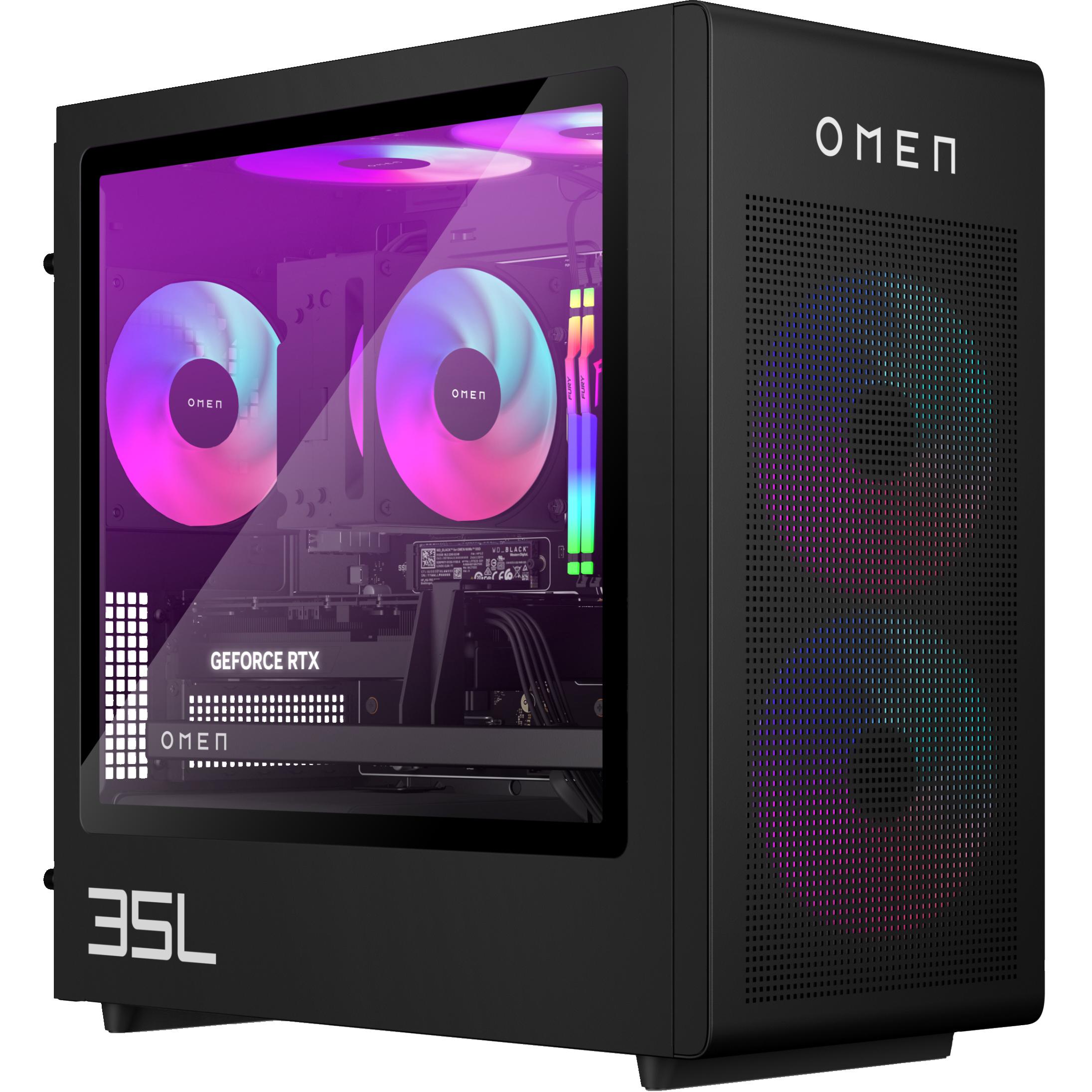 HP GT16-0017no (AMD Ryzen 5 8500G, 16 GB, 1000 GB, GeForce RTX 4060), PC, Schwarz