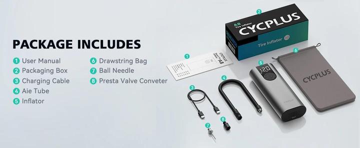 Image du produit Cycplus Pompe à air A8