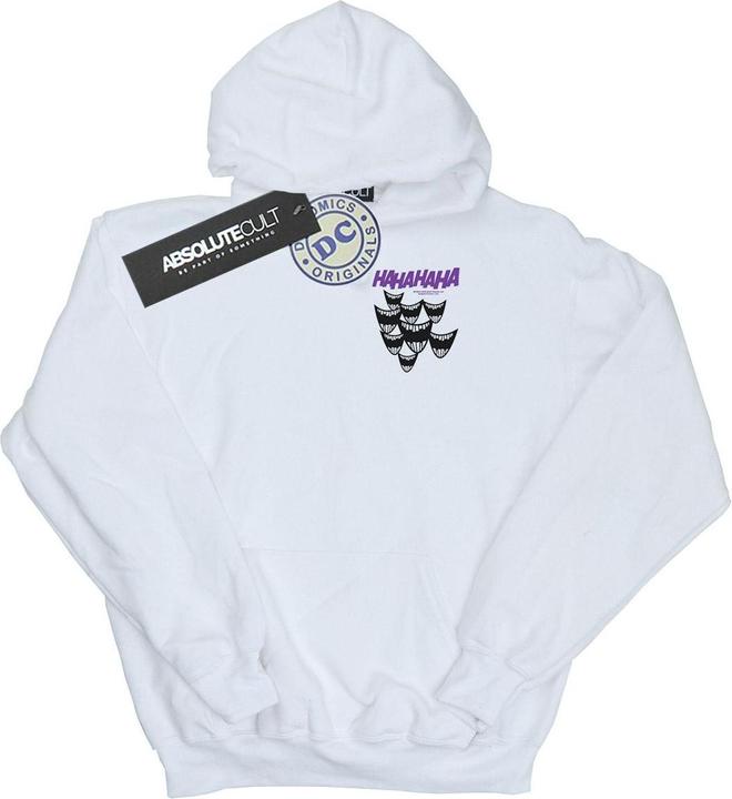 Immagine prodotto Felpa da uomo con cappuccio con stampa sul petto di Batman Joker Smile (XXL)