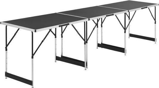 Actual product image Juskys Set of 3 folding table aluminium multifunctional table