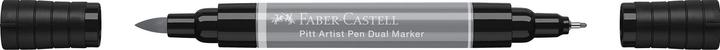 Produktbild Faber-Castell Tuschestift Pitt Artist Pen Dual Hellgrau (Schwarz, Gold, 1 x)