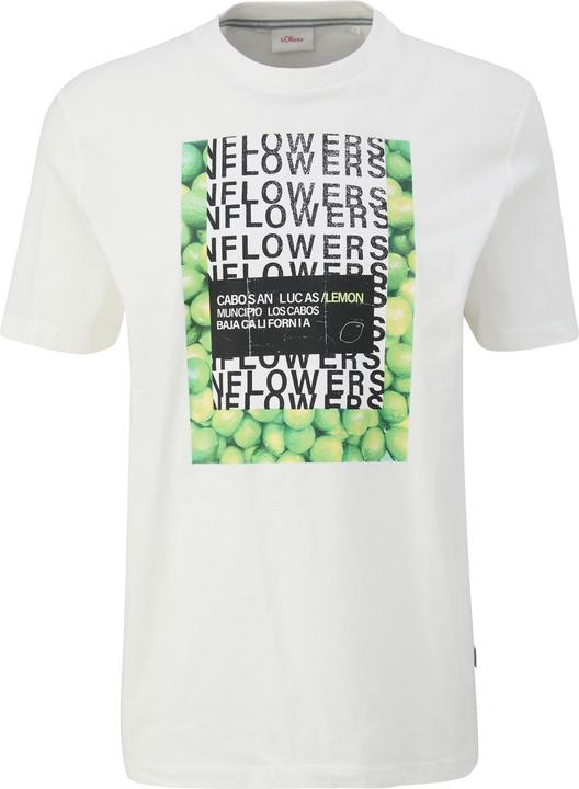 Produktbild S.Oliver T-Shirt Baumwoll-T-Shirt mit Crew Neck und Frontprint (L)
