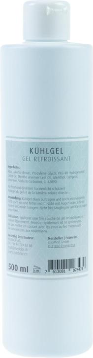 Nutritional values and ingredients Medidor Cooling gel Pack size: 500 ml (1 x, 500 ml, 540 g)