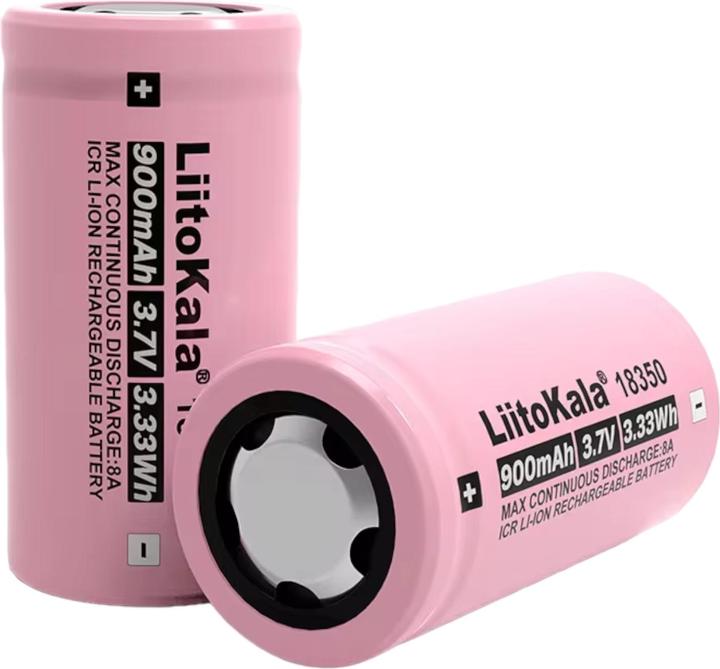 Image du produit Purecrea Batterie Li-Ion 3.7V 900mA 18350 avec pôle plat (1 pcs, 18350, 900 mAh)