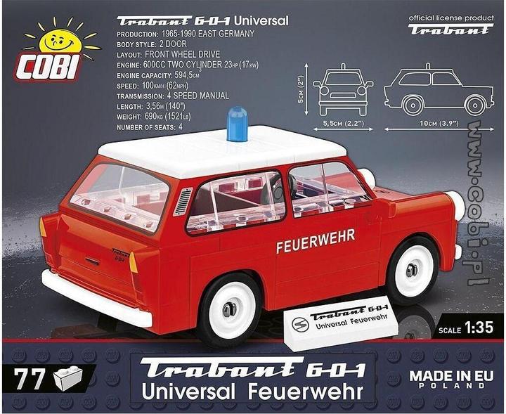 Produktbild Cobi Trabant 601 Feuerwehr