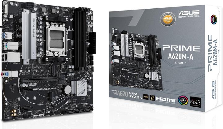 Image du produit ASUS Prime A620M-A-CSM (AM5, AMD SoC, mATX)