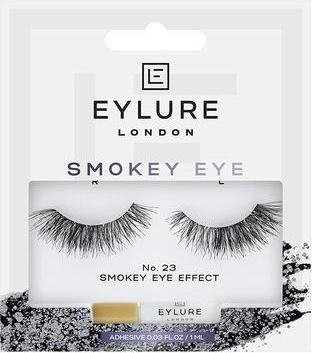 Actual product image Eylure Smokey Eyes False Eyelashes With Glue 23 (Artificial eyelashes)