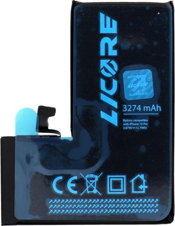 Licore Battery battery for IPHONE 15 Pro 3274 mAh