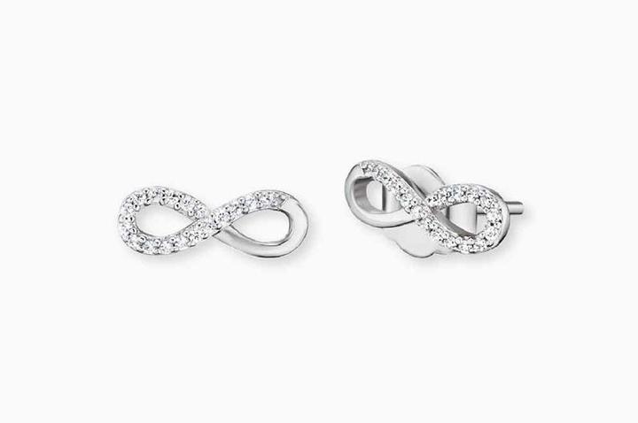 Actual product image Engelsrufer Stud earrings Infinity silver (925 silver)