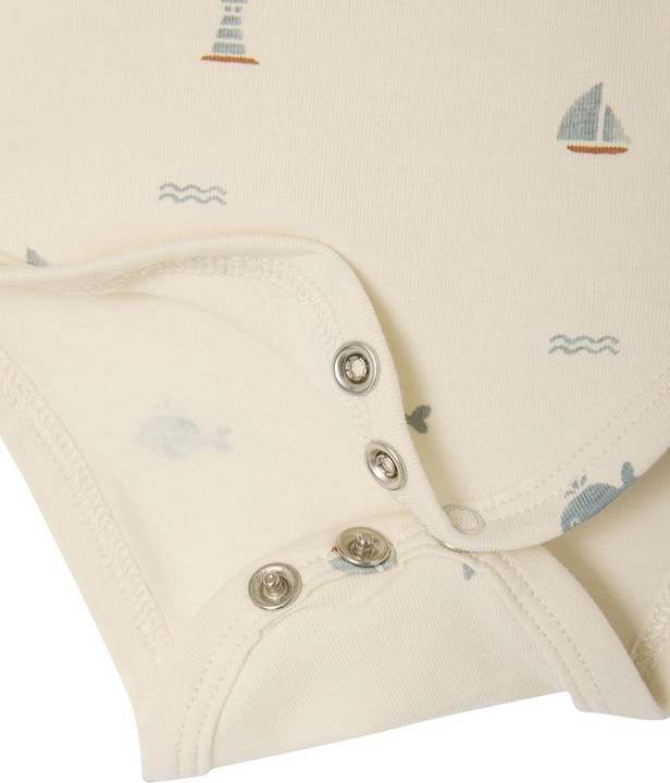 Produktbild Vertbaudet Bio-Kollektion: 2er-Pack Baby Bodys für Neugeborene mit Öffnung hinten (98)