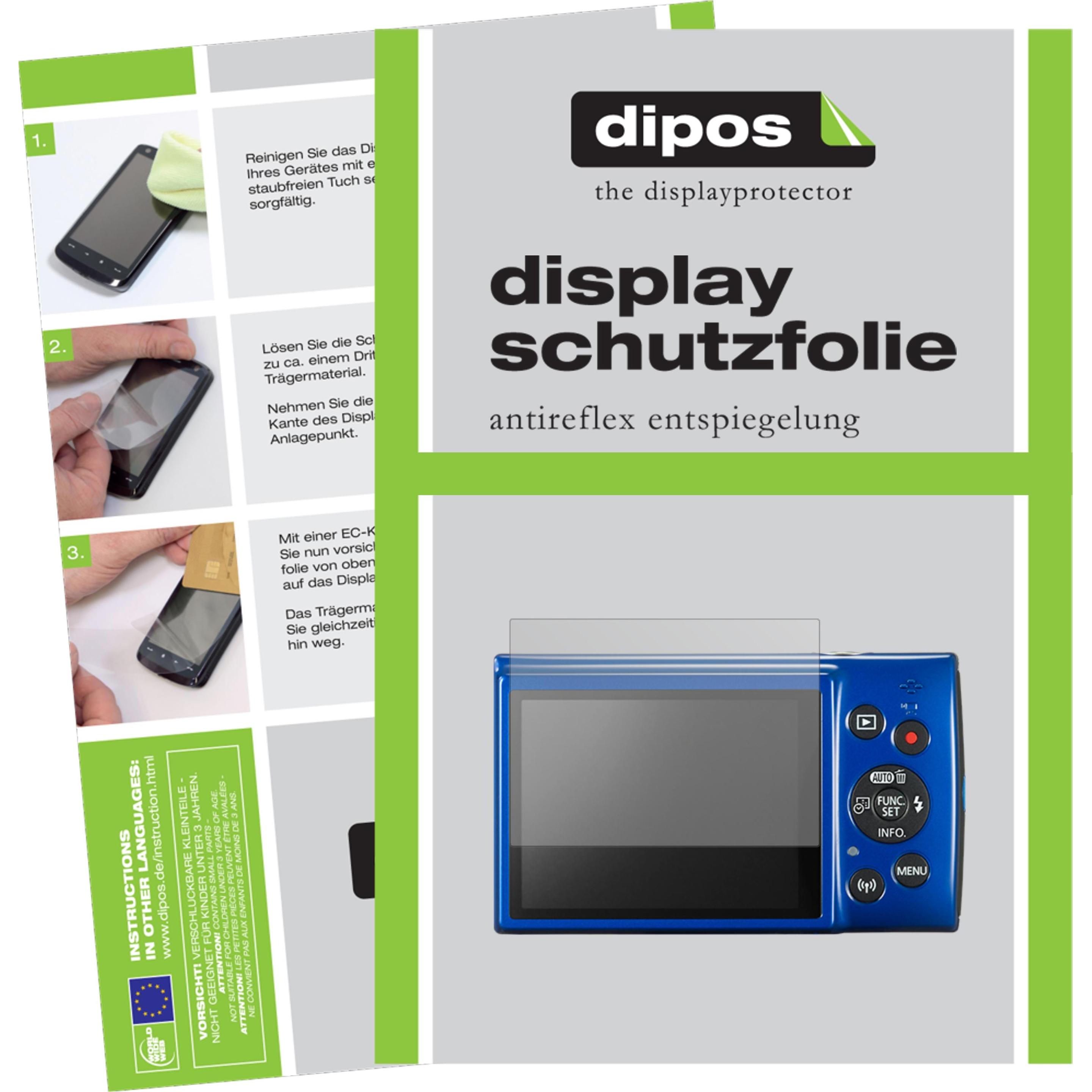 Dipos Displayschutzfolie Antireflex (Displayschutz, IXUS 190), Kameraschutz, Transparent